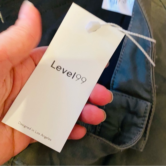 ANTHROPOLOGIE LEVEL 99 NWT Clover Army Green Pants - Picture 6 of 7